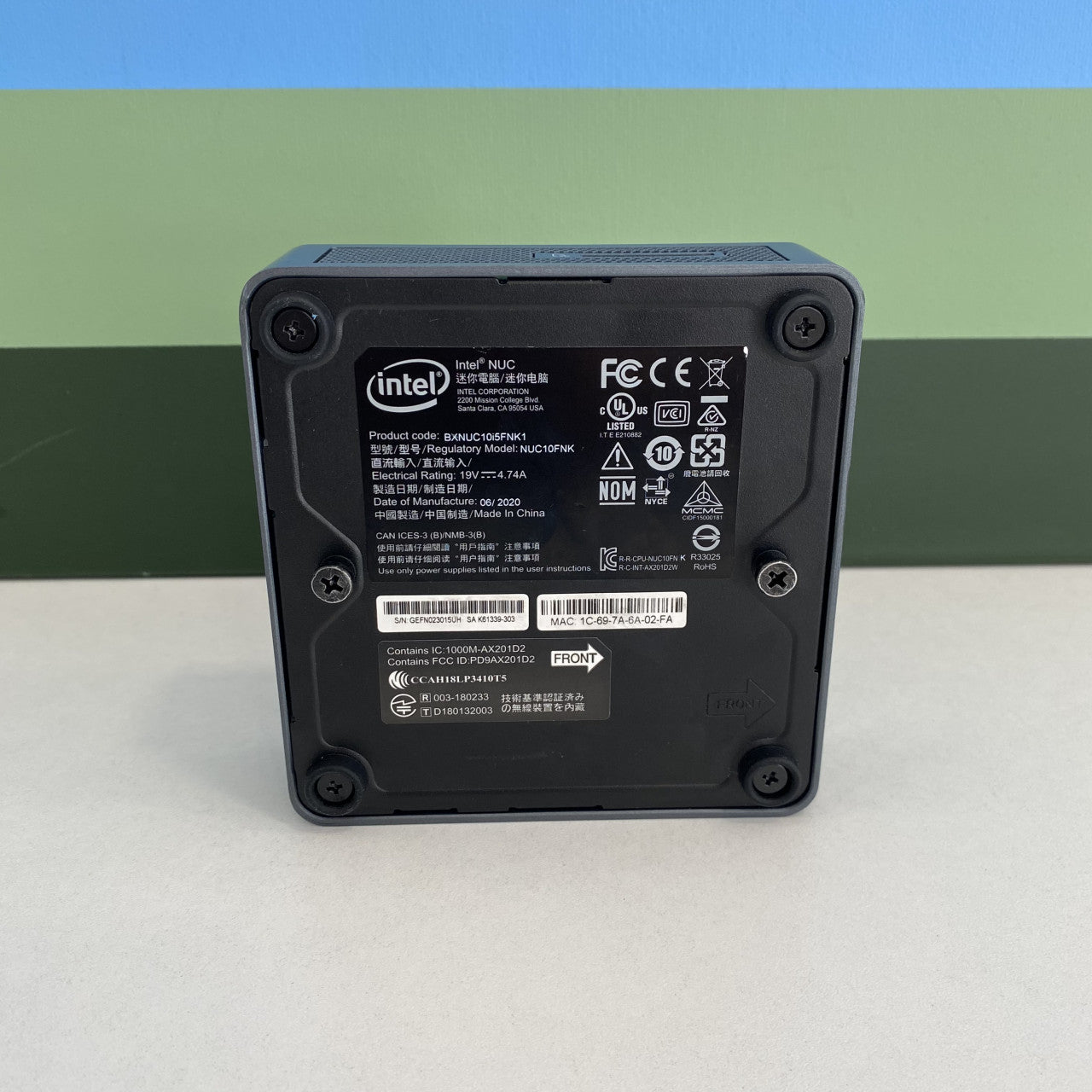 Intel NUC i5-10210U 12/256GB